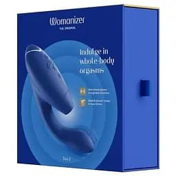 Вакуумний кліторальний стимулятор Womanizer Duo 2 Blueberry - мініатюра 9