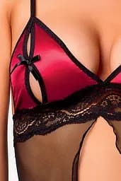 Комплект білизни Casmir Carisma S/M червоний з чорним - мініатюра 2