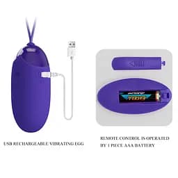 Віброяйце Pretty Love Berger-Youth Wireless Egg Blue - мініатюра 8