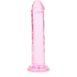 Фалоімітатор RealRock Straight Realistic 6'', 15.5 см (рожевий)