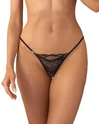 Комплект стрінгів Obsessive Clara 2XL/3XL 2 шт (чорний) - мініатюра 21