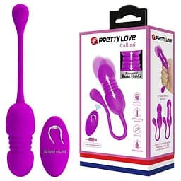 Віброяйце Pretty Love Callieri Thrusting Vibrating Egg Purple - мініатюра 6