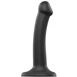 Фалоімітатор Strap-On-Me Bendable Double Density S 17 см чорний