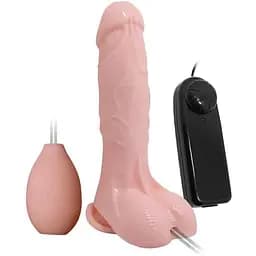 Реалистичный вибратор Baile Water Spray 19.3 см телесный