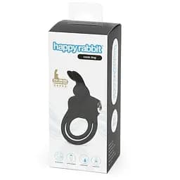Подвійне ерекційне кільце з вібрацією Happy Rabbit Stimulating Rechargeable Rabbit Cock Ring - мініатюра 6