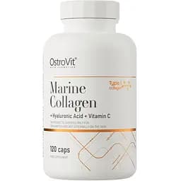 Препарат для суставов и связок OstroVit Marine Collagen with Hyaluronic Acid and Vitamin C 120 капсул
