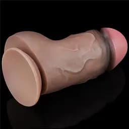 Реалістичний фалоімітатор LoveToy Nature Cock 18.2 см коричневий - мініатюра 3