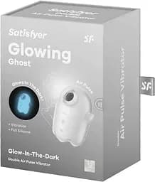 Вакуумний стимулятор Satisfyer Glowing Ghost White - мініатюра 9