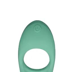 Кільце ерекційне Loveline Pointed Cock Ring 10.7 см (зелений) - мініатюра 4