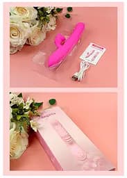 Вібратор Angelia USB 3 функції поштовхів / 20 вібрацій Pink Boss Series 26-00142 98776 - мініатюра 10