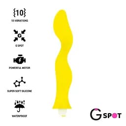 Вібратор для точки G GAVYN, колір: жовтий G-SPOT (Іспанія) G-SPOT GS907440 103080 - мініатюра 2