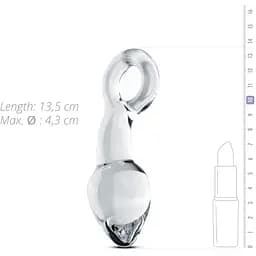 Скляний стимулятор простати Gildo Glass Prostate Plug No. 13 - мініатюра 3