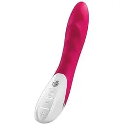 Потужний вібратор Mystim Sassy Simon Pink з двома моторами та стимулюючим рельєфом