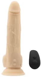 Реалистичный вибратор с пульсацией ADDICTION - Naked - 9 Thrusting Dildo with Remote - Vanilla ADDICTION SO5588 92293