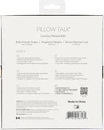 Розкішні вагінальні кульки Pillow Talk Frisky з кристалом, діаметр 3,2 см, вага 49-75 г, Pink - мініатюра 9
