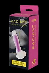 Неоновий фалоімітатор DreamToys Radiant 19 см синій - мініатюра 13