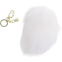 Металева анальна пробка Кролячий хвост Lockink Sevanda White Bunny-Tail Anal Pear-shape Plug - мініатюра 2