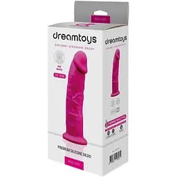 Фалоімітатор Real Love Premium Silicone Dildo 7.5" 19 см рожевий