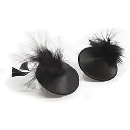 Пестіс - стикини Bijoux Indiscrets Burlesque pasties FeaTher, з пір'ям - мініатюра 2