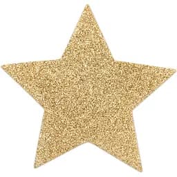 Пестіс - стикини Bijoux Indiscrets - Flash Star Gold, наклейки на соски - мініатюра 2