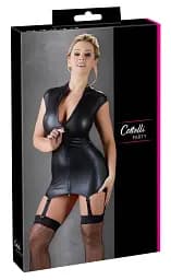 Міні-сукня Cottelli Party with Suspender Straps M (чорний) - мініатюра 13