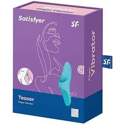 Вібратор на палець Satisfyer Teaser Блакитний - мініатюра 6