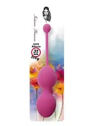 Вагінальні кульки Silicone Kegel Balls Dark Pink - мініатюра 2