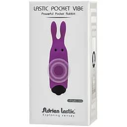 Віброкуль Adrien Lastic Pocket Vibe Rabbit Purple зі стимулюючими вушками - мініатюра 5