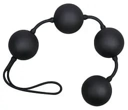 Вагінальні кульки Velvet Black Balls чорні - мініатюра 2