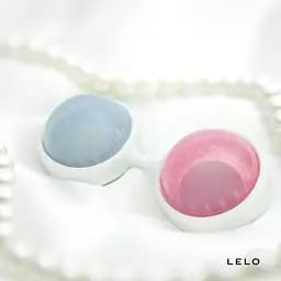 Набір вагінальних кульок Lelo Beads Mini, діаметр 2,9 см, змінне навантаження, 2 х 28 г і 2 х 37 г - мініатюра 5