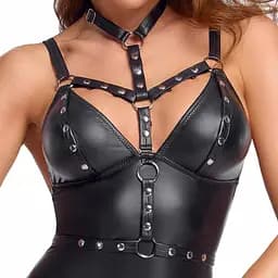 Комбінезон Cottelli Party Harness M (чорний) - мініатюра 4