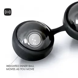 Вагінальні кульки Lelo Luna Beads Noir, 2.9 см, чорний - мініатюра 6