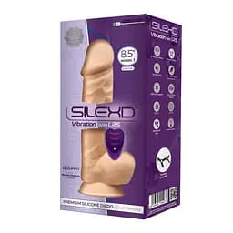 Фалоімітатор із вібрацією SilexD Norman Vibro Flesh (Model 1 size 8,5") + LRS, діаметр 5 см - мініатюра 4