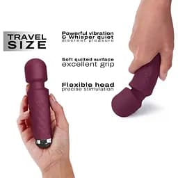 Мінівібромасажер Dorcel Wand Mini Wanderful Plum - мініатюра 3