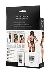 Боді Glossy Amilia wetlook M (чорний) - мініатюра 5