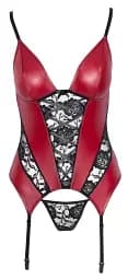 Корсет Cottelli Lingerie Basque M (червоний) - мініатюра 4