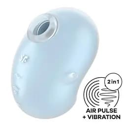 Вакуумний стимулятор Satisfyer Cutie Ghost Blue - мініатюра 7