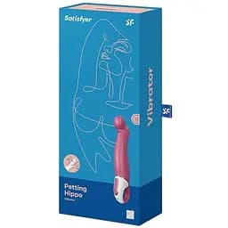 Вибратор для точки G Satisfyer Vibes Petting Hippo 25.5 см розовый