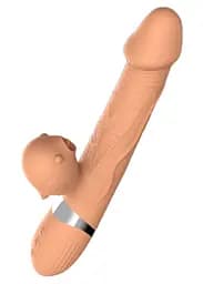 Вібратор Basia Thtusting Vibrator 2 in 1 Tongue Vibrators USB Boss Series 26-00140 102100