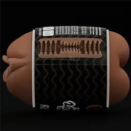 Мастурбатор Slider Double-Ended Masturbator Ass and Vagina Brown - мініатюра 6