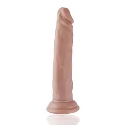 Реалістичний фалоімітатор для секс-машин Hismith 7.5″ Flexible Silicone Dildo, система KlicLok - мініатюра 4