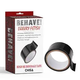 Бондажна стрічка Behave Luxury Fetish Bind Me Bondage Tape 15 м чорний - мініатюра 2