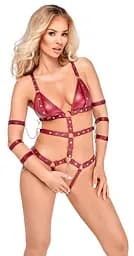 Боді Bad Kitty Naughty Toys Strap XL червоний - мініатюра 2