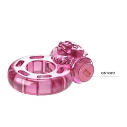 Ерекційне кільце Baile Cock Ring Bear 4.5 см рожевий - мініатюра 5