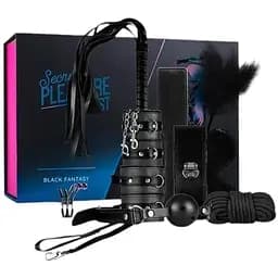BDSM набір EasyToys Secret Pleasure Chest 10 шт. чорний