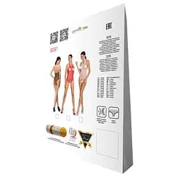 Бодістокінг у велику сітку Passion BS087 white відкрита спина халтер з доступом One size - мініатюра 7