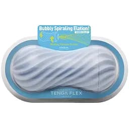 Мастурбатор Tenga Flex Bubbly блакитний - мініатюра 4