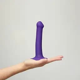 Фалоімітатор Strap-On-Me Bendable Double Density S 17 см чорний - мініатюра 11