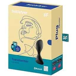 Анальна смарт-пробка із вібрацією Satisfyer Trendsetter Чорний - мініатюра 3