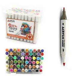 Набор акриловых скетчмаркеров двусторонних Aodemei, 60 шт., 6141-60M